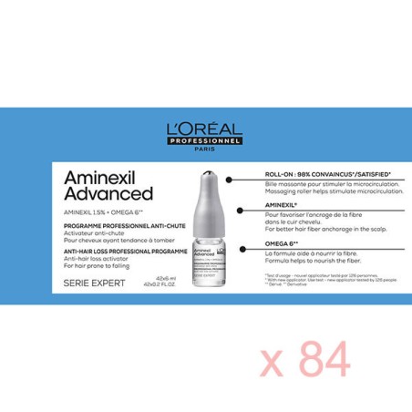Aminexil Advanced Cure Anti-Chute x 84 - 504 ml NEW