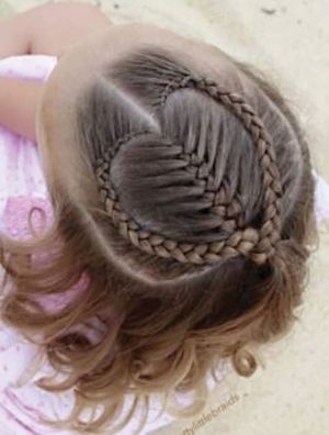 tresse en forme de coeur