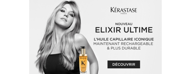 ELIXIR ULTIME : L'huile capillaire iconique, maintenant rechargeable and plus durable.